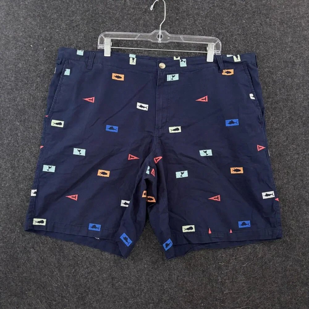 Columbia PFG Super Bonehead Shorts Men's 44 Navy Blue 10
